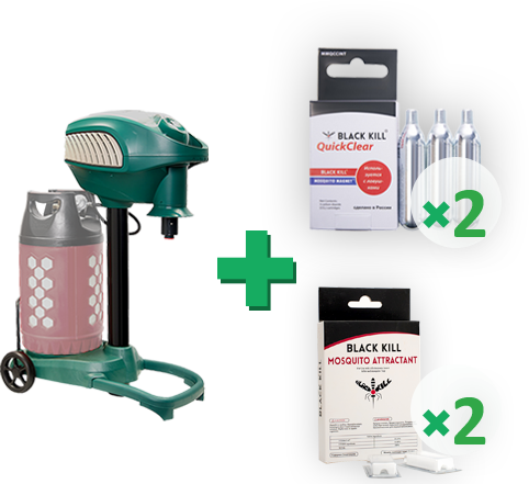 Уничтожитель комаров и мошки Black kill М3000 (автономный) на 4 месяца!