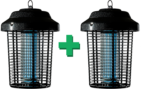 Электрический уничтожитель комаров и насекомых Black kill, EIK-2280 (набор из 2 шт)