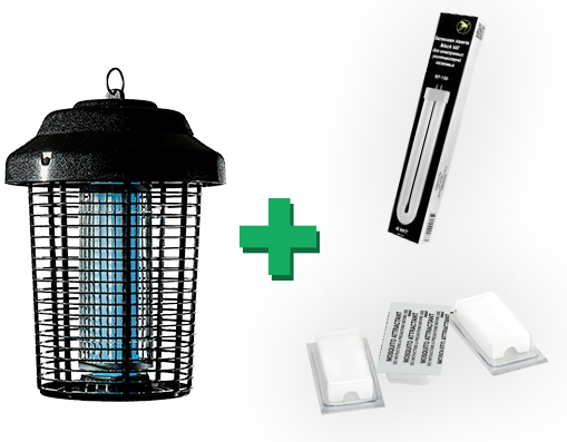 Электрический уничтожитель комаров и насекомых Black kill, EIK-2280 (1 лампа + 3 приманки)