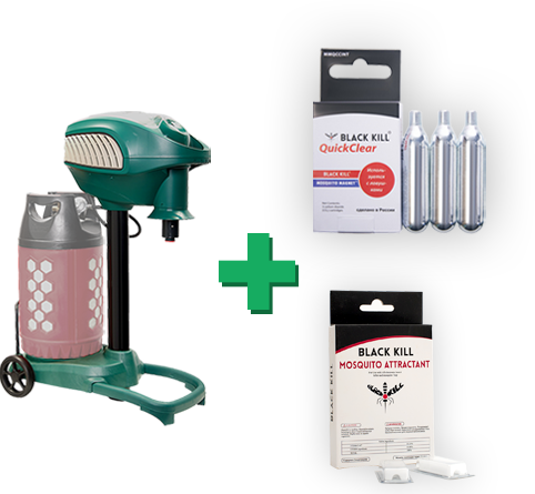 Уничтожитель комаров и мошки Black kill М3000 (автономный) на 2 месяца!